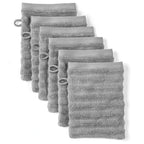 Waschlappen "Waves" - Dunkelgrau / 6x 16x21cm Pure Label