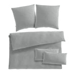 Musselin Bettwäsche Doppelbett - Grau / 200x200 + 2x80x80 + 2x40x80 cm Pure Label