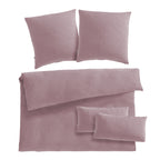 Musselin Bettwäsche Doppelbett - Mauve / 200x200 + 2x80x80 + 2x40x80 cm Pure Label