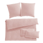 Musselin Bettwäsche Doppelbett - Rosa / 200x200 + 2x80x80 + 2x40x80 cm Pure Label