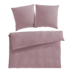Musselin Bettwäsche Doppelbett - Mauve / 200x200 + 2x80x80 cm Pure Label