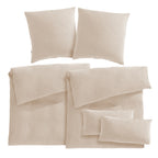 Musselin Bettwäsche Sets - Beige / 2x135x200 + 2x80x80 + 2x40x80 cm Pure Label