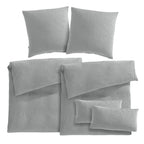 Musselin Bettwäsche Sets - Grau / 2x135x200 + 2x80x80 + 2x40x80 cm Pure Label