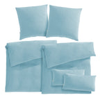 Musselin Bettwäsche Sets - Hellblau / 2x135x200 + 2x80x80 + 2x40x80 cm Pure Label