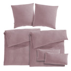 Musselin Bettwäsche Sets - Mauve / 2x135x200 + 2x80x80 + 2x40x80 cm Pure Label