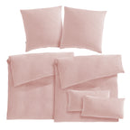Musselin Bettwäsche Sets - Rosa / 2x135x200 + 2x80x80 + 2x40x80 cm Pure Label