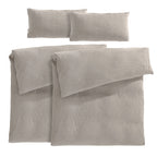Musselin Bettwäsche Sets - Taupe / 2x135x200 + 2x40x80 cm Pure Label