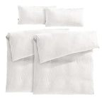 Musselin Bettwäsche Sets - Weiß / 2x135x200 + 2x40x80 cm Pure Label