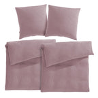 Musselin Bettwäsche Sets - Mauve / 2x135x200 + 2x80x80 cm Pure Label