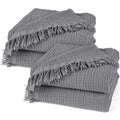 Musselin Tagesdecke - Anthrazit / 2x130x170cm Pure Label