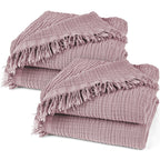Musselin Tagesdecke - Mauve / 2x130x170cm Pure Label