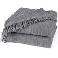 Musselin Tagesdecke - Anthrazit / 130x170cm Pure Label