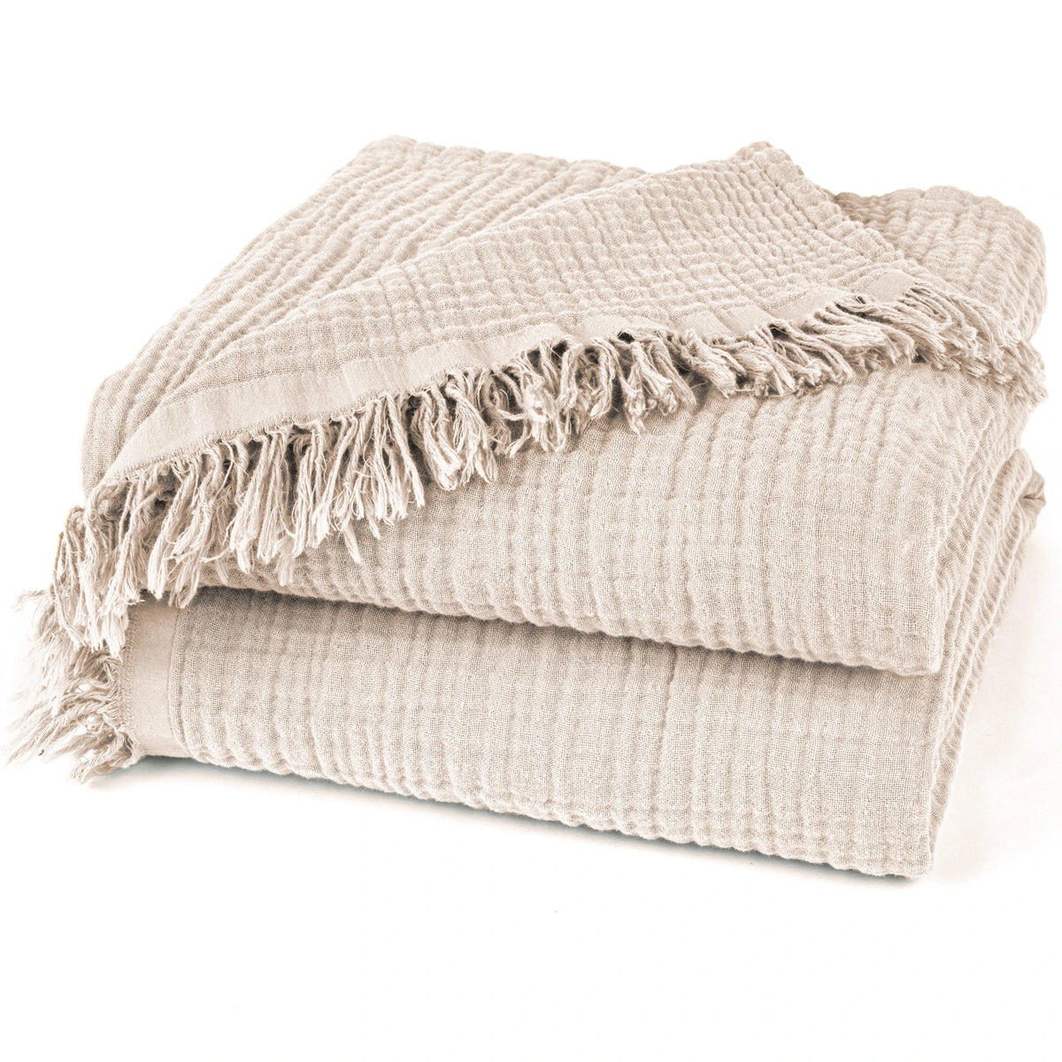 Musselin Tagesdecke - Beige / 130x170cm Pure Label