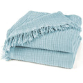 Musselin Tagesdecke - Hellblau / 130x170cm Pure Label