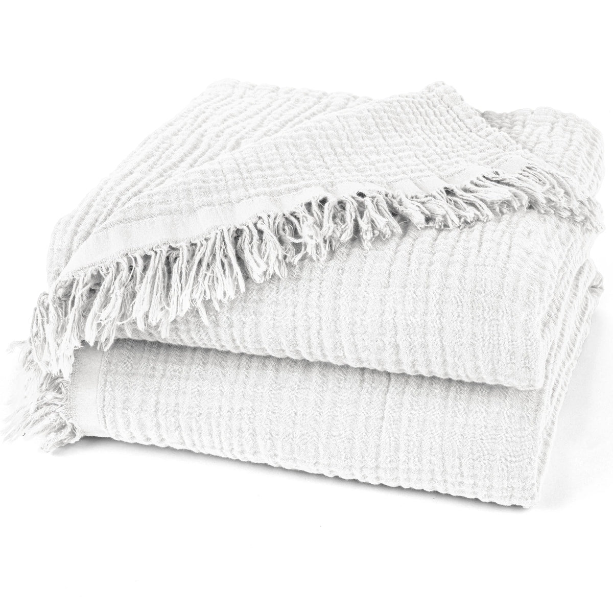 Musselin Tagesdecke - Weiß / 130x170cm Pure Label