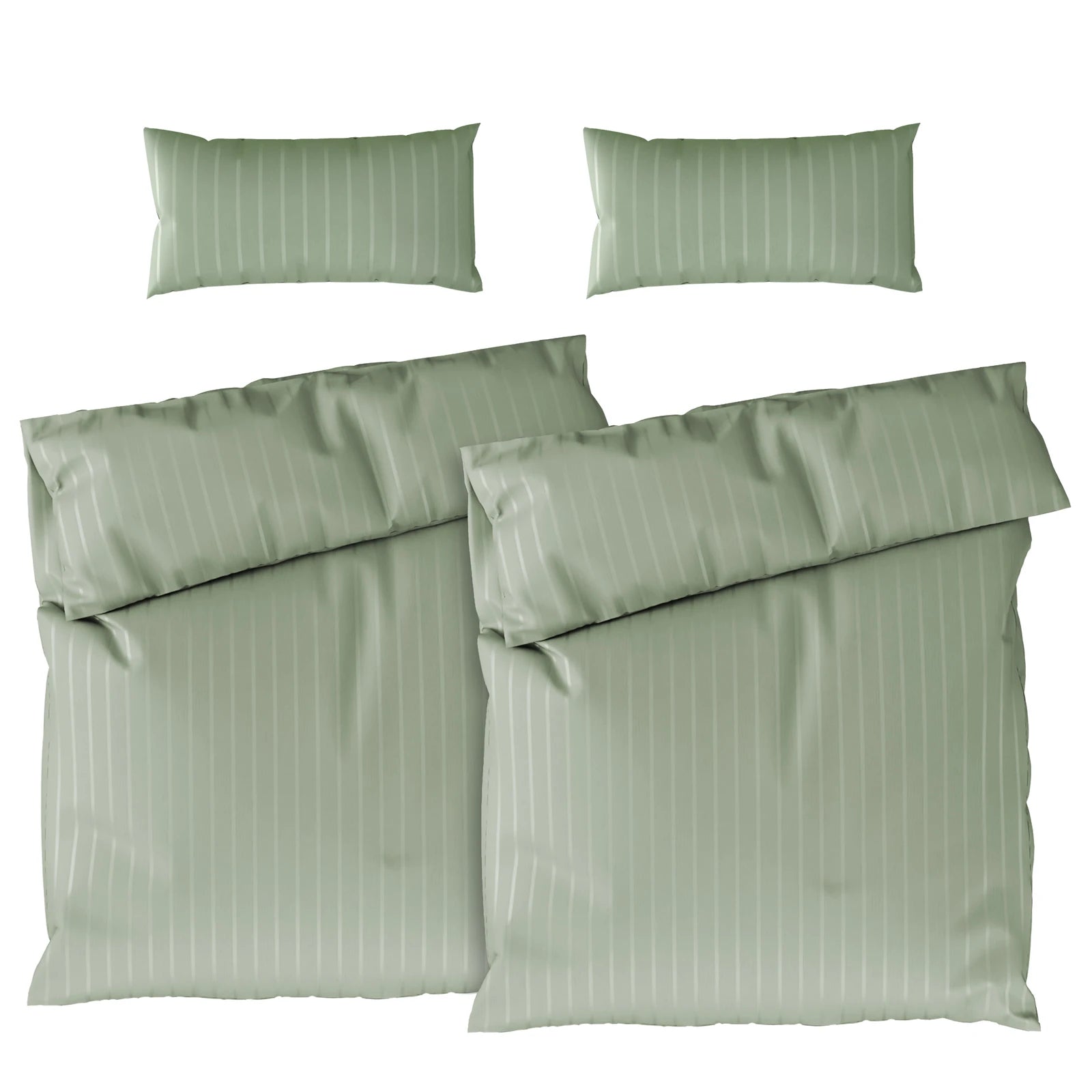 Bettwäsche Mako Satin mit Streifen
