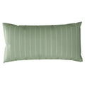 Kissenbezug Mako Satin mit Streifen - Grün - 40x80
