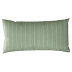 Kissenbezug Mako Satin mit Streifen - Grün - 40x80
