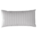 Kissenbezug Mako Satin mit Streifen - Grau - 40x80