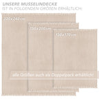 Musselin Tagesdecke - Weiß / 130x170cm Pure Label