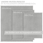Musselin Tagesdecke - Weiß / 130x170cm Pure Label