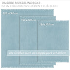 Musselin Tagesdecke - Weiß / 130x170cm Pure Label