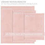 Musselin Tagesdecke - Weiß / 130x170cm Pure Label