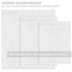 Musselin Tagesdecke - Weiß / 130x170cm Pure Label
