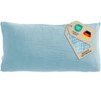 Musselin Kopfkissenbezug - Hellblau - 40x80 cm