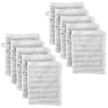 Waschlappen "Waves" - Anthrazit / 4x 16x21cm Pure Label