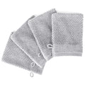 Waschlappen "Popcorn" - Hellgrau / 4x 16x21cm Pure Label