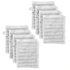 Waschlappen "Waves" - Anthrazit / 4x 16x21cm Pure Label