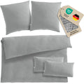Musselin Bettwäsche Doppelbett - Grau - 200x200 + 2x80x80 cm