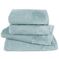 Handtuch Sets "Popcorn" - Hellblau / 2x50x100 + 2x70x140 cm Pure Label