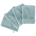 Waschlappen "Popcorn" - Hellblau / 4x 16x21cm Pure Label
