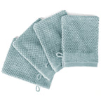 Waschlappen "Popcorn" - Hellblau / 4x 16x21cm Pure Label