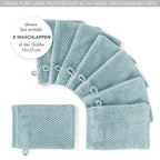 Waschlappen "Popcorn" - Anthrazit / 4x 16x21cm Pure Label