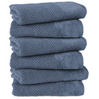 Handtücher "Popcorn" - Jeansblau / 6x 50x100cm Pure Label