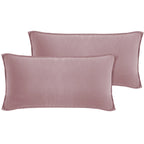 Kissenbezug Halbleinen - Mauve / 2x40x80cm Pure Label