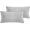 Kissenbezug Halbleinen - Silber / 2x40x80cm Pure Label