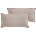Kissenbezug Halbleinen - Taupe / 2x40x80cm Pure Label