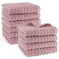 Handtuch "Waves" - Mauve / 10x 50x100cm Pure Label