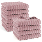 Handtuch "Waves" - Mauve / 10x 50x100cm Pure Label
