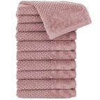 Gästehandtücher "Popcorn" - Mauve / 10x 30x50cm Pure Label