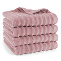 Handtuch "Waves" - Mauve / 4x 50x100cm Pure Label