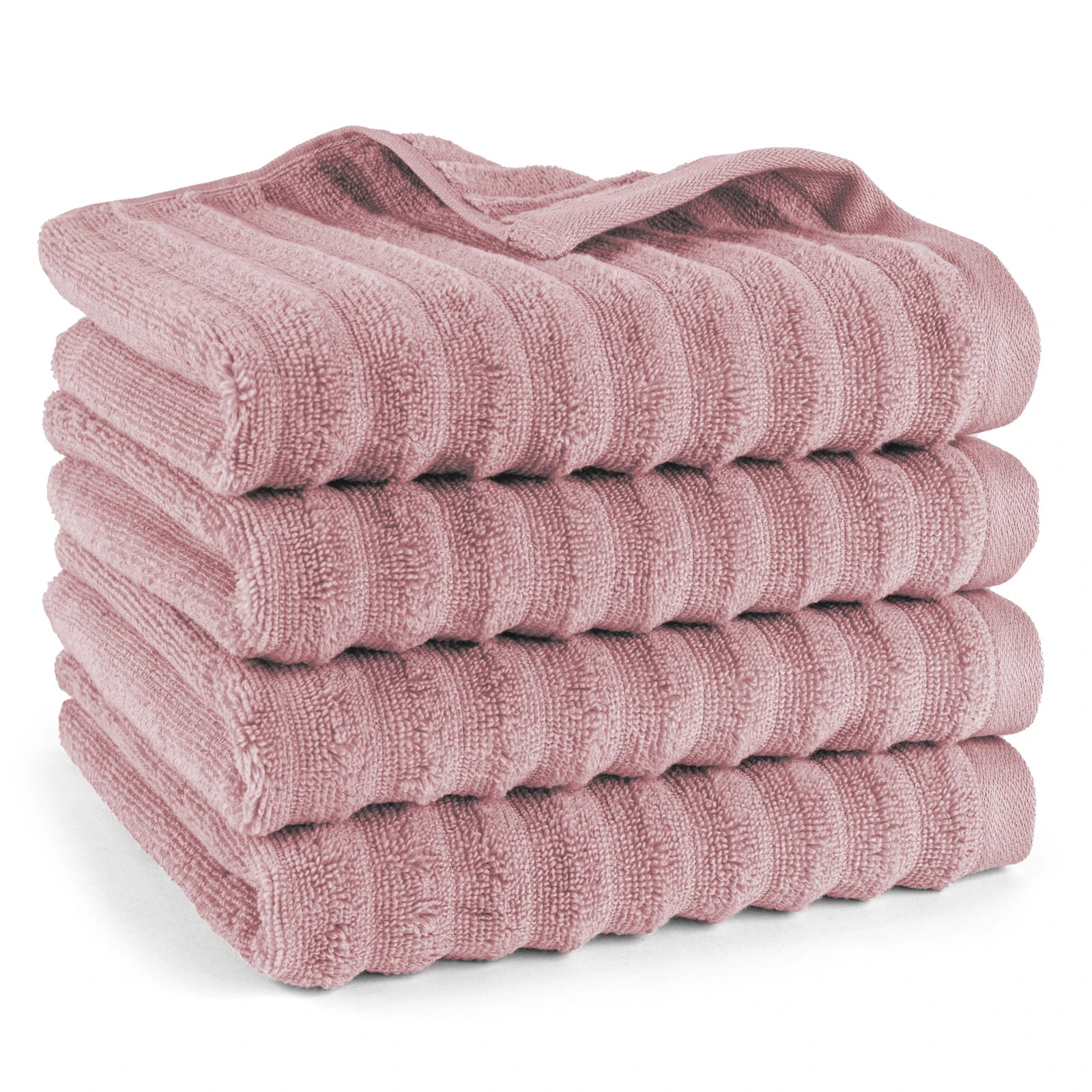 Handtuch "Waves" - Mauve / 4x 50x100cm Pure Label