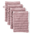 Waschlappen "Waves" - Mauve / 4x 16x21cm Pure Label