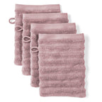 Waschlappen "Waves" - Mauve / 4x 16x21cm Pure Label