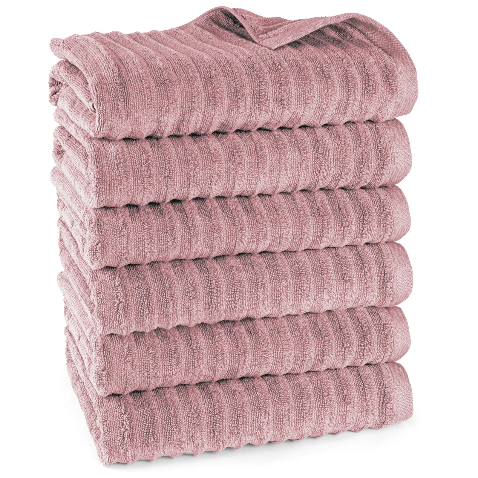 Duschtuch "Waves" - Mauve / 6x 70x140cm Pure Label
