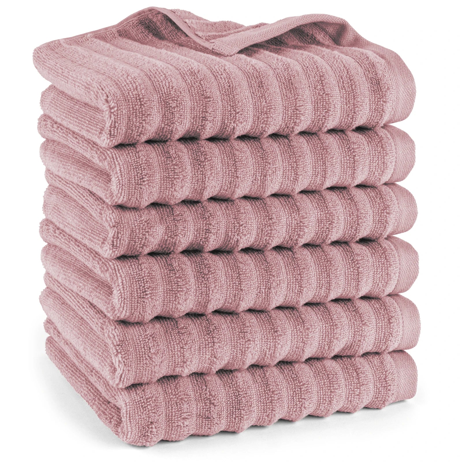 Handtuch "Waves" - Mauve / 6x 50x100cm Pure Label